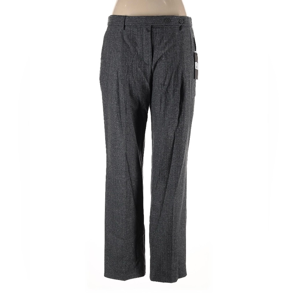 NWT Les Copains Wool Dress Pants Size EU 48 US 12 . Grey Winter Designer
